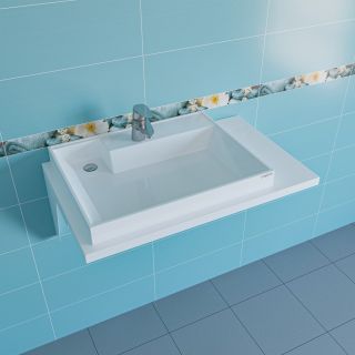 Раковина над стиральной машиной СанТа Юпитер 900128 90см левая белый